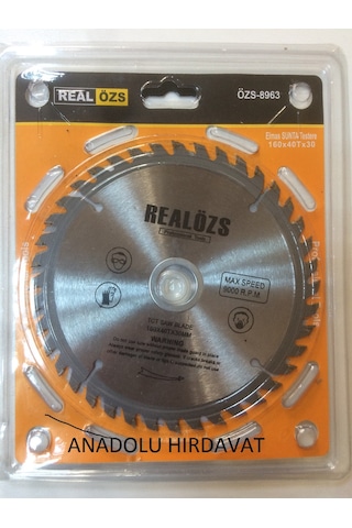 Özs 160 Mm Elmas Daire Testere Sunta Ahşap Testeresi