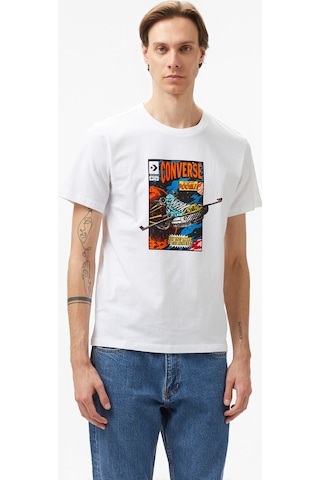 Converse Comic Cover Erkek Beyaz T-shirt