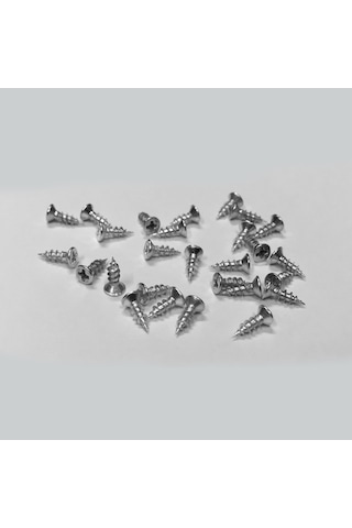 100 Adet 6,5 mm Mini Hobi Vidası Nikel