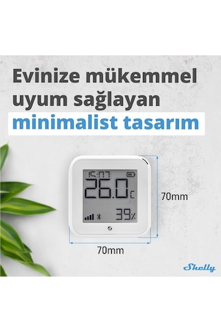 Shelly H&t Gen3 Wifi Sıcaklık Ve Nem Sensörü Beyaz