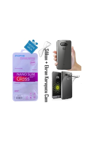 Neffos Y5l Şeffaf İnce Kılıf + Ekran Koruyucu Cam