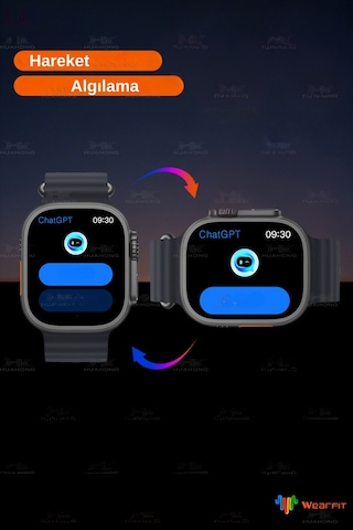 Wearfitpro Hk10 Ultra 3 49mm Amoled Ekran Yapay Zeka Destekli Yeni Nesil Özelliklere Sahip Akıllı Saat