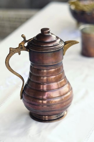 Bakır Sürahi Dilimli Model Oksit Renk