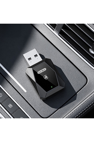 Go Des Gd-bt212 Android Auto Destekli Carplay Usb Bluetooth Wireless Transmitter Adaptör Siyah