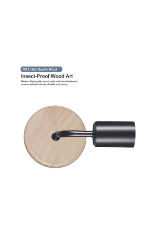 Siyah E27 220v 110v Ahşap Duvar Lambası Vintage Aplik Duvar Aydınlatma Armatürü Ba Retro Lambalar Endüstriyel Dekor Aplik 56852671 Siyah