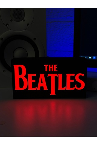 Masa Lambası - The Beatles Adaptörlü Dekoratif & Hediyelik Lamba Çok Renkli