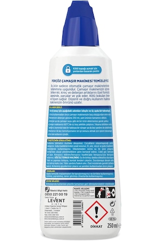 Porçöz Çamaşır Makinesi Temizleyici 250 Ml