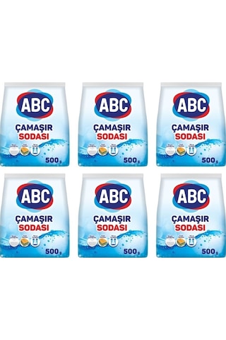Abc Çamaşır Sodası 500 Gr. 6 Adet