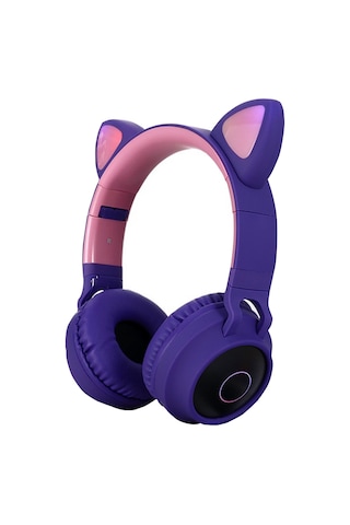 Geeroyoo Kablosuz Led Işıklı Kat Kulaklık - Mikrofonlu, Katlanabilir, Tf Kart Ve Aux Girişli, 40mm Hoparlör, 400mah Pil