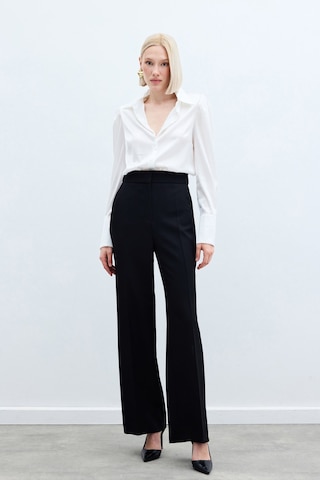 Sateen Cepli Klasik Pantolon - Siyah-136258 Siyah