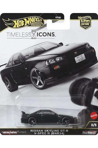 Hot Wheels Premium Car Culture Timeless Icons Nissan Skylıne Gt-r V-spec Iı Bnr34 Fpy86