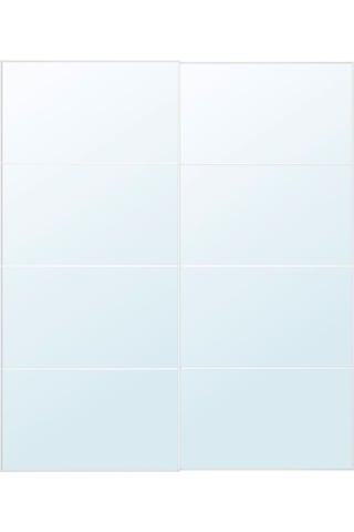 Sürgü Kapak, Ayna, 200x236 Cm Açık Ceviz