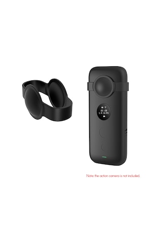 Neevoyu Insta 360 One X Kamera İçin Siyah Silikon Korumalı Kılıf - Darbe Ve Çiziklerden Koruma, Tam Kaplama Tasarımı