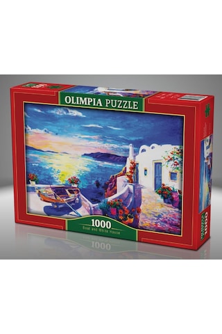 Olimpia 1000 Parça Tekne Ve Beyaz Ev Sanatsal Puzzle