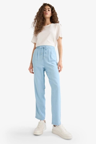 Defacto Pull On Carrot Fit Yüksek Bel Bilek Boy Akışkan Kumaş Yıkamalı Pantolon D8236AX25SM İndigo