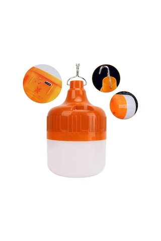 Ayt Ledx Ln-or100g 30 Watt Type-c Şarjlı Taşınabilir Asma Kancalı Kamp Çadır Lambası Led Aydınlatma 1200mah 3 Modlu Beyaz