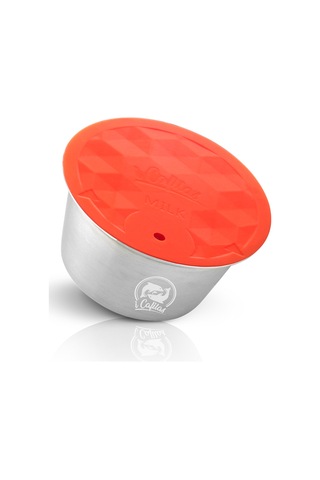 Reedark Dolce Gusto Uyumlu Paslanmaz Çelik Yeniden Doldurulabilir Süt Köpüğü Kapsülü - Çevre Dostu Gümüş