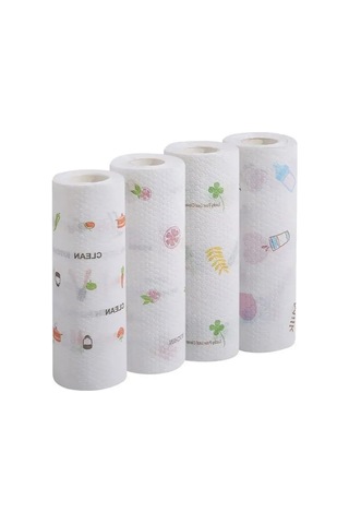 Vkemall 20x20cm Beyaz Nonwoven Mikrofiber Havlu, 200 Parça Set, Pratik Ve Ekonomik Beyaz