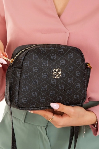 Bizoon Np286 Kadın, Desenli Çapraz Askılı Omuz Çantası 20x15x6 Cm Kahve