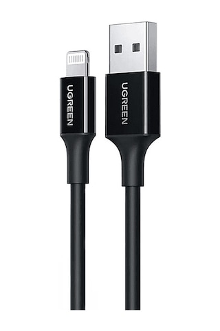 Ugreen Lightning To Usb-a Mfi Sertifikalı Hızlı Şarj Kablosu 1 M Siyah