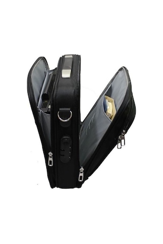 Kasalı Evrak Çantası Fonksiyonel Tasarım Şifreli El Çantası Cepli