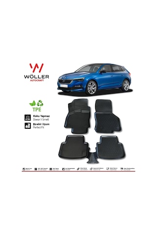 Skoda Scala Paspas 2020 Sonrası 3d Havuzlu Paspas