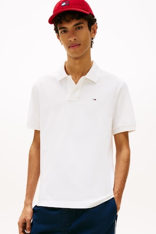 Tommy Hilfiger Tjm Erkek Regular Ess Beyaz Polo Yaka T-shirt-13676 Beyaz