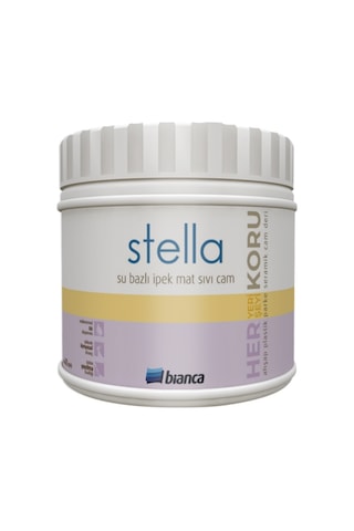 Stella Su Bazlı Sıvı Cam 0.25 Lt Şeffaf Ipek Mat