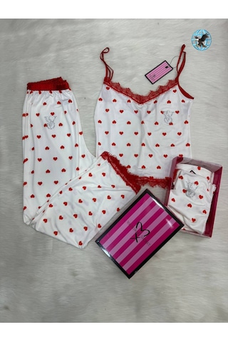 Victoria's Secret Bayan Pijama Takımı Beyaz
