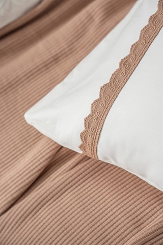 Ecocotton Alessa Terra %100 Organik Pamuk Jakarlı Pike Takımı 240 260 Cm Terrecota