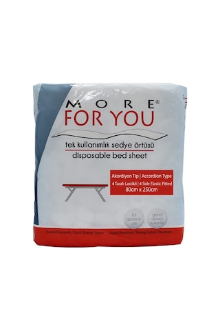 More For You Akordiyon Tek Kullanımlık Sedye Örtüsü 50 Adet