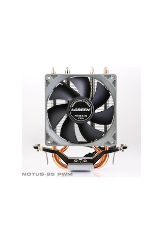 Green Fan Cpu Combo Notus 95-pwm Bakır Boru Kule Tipi Intel&amd 1200+1151+1155+1156/ Amd4