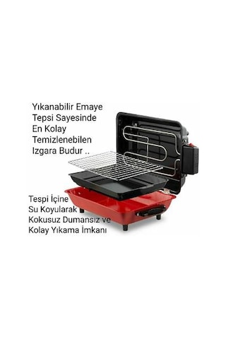 İnova IB-320022 1100 W Camlı Elektrikli Izgara Barbekü