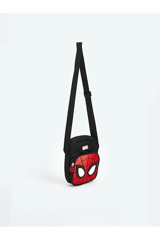 Lc Waikiki Siyah Spider-man Baskılı Erkek Çocuk Omuz Çantası