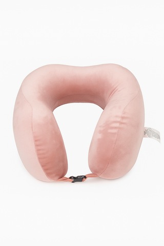 Armegeda Pembe Memory Foam Boyun Destekli Seyahat Yastığı U Şekilli Yastık Pembe