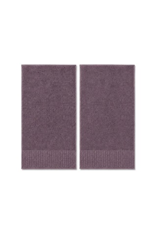 2'li Büyük Boy Banyo Havlusu 90x150 Cm %100 Pamuk Siena Collection 650 Gr Mürdüm