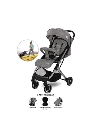 Lorelli Fiorano Spor Alüminyum Kabin Bebek Arabası Black