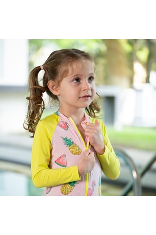 Owli Sunsafe Uv Korumalı Swimsuit Mayo Flamingo 001