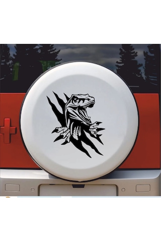 Dinazor Pençe Sticker - Araba Oto Motosiklet Karavan Cam Araç Sticker - 00225 60x52 Cm