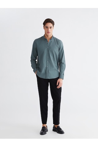 Lcwaıkıkı Classic Yeşil Regular Fit Oxford Erkek Gömlek