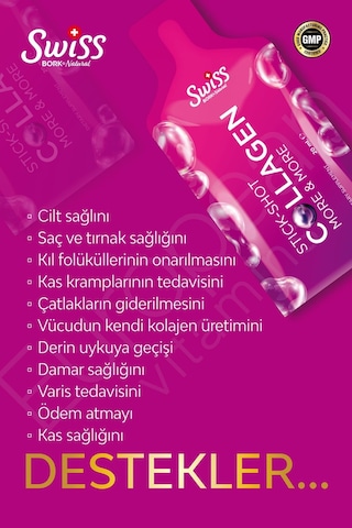 Collagen Beauty Stick Shot Bromelain Hyaluronicacid Biotin Magnezyum Kolajen Tip I-ıı-ıı C Vitamini