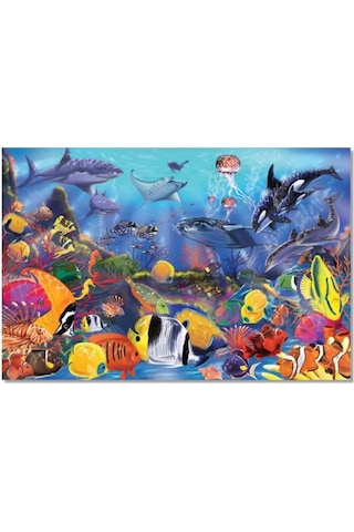 Melissa And Doug Dev Yer Yapbozudeniz Altı (48 Parça)