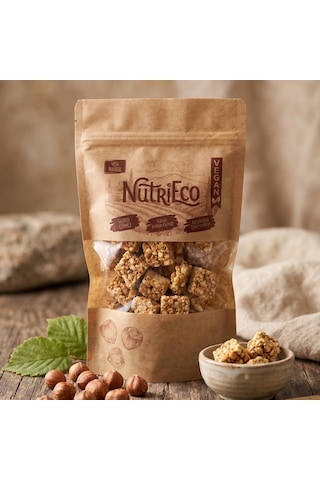 Nutrieco Fındık Krokan Doğal Pancar Şekeri İle Karamelize, Çıtır Atıştırmalık 200gr 200 G
