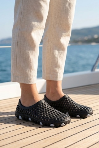 Aqua Wave - Uniseks 36-45 Esnek Siyah-gri Deniz Ayakkabısı Özel Kabartma Kaymaz Tabanlı, Hız... Siyah - Gri