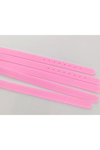 5 Li Silikon Ayarlanabilir 08 Mm Charm Takılabilen Bileklik Açık Çok Renkli