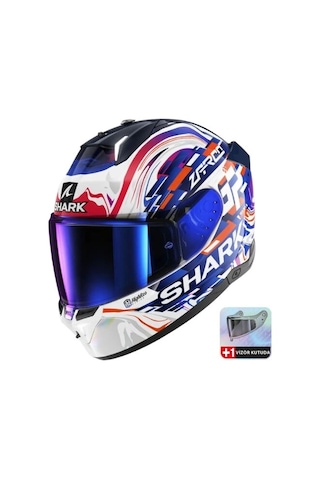 Kask Shark Skwal İ3 Replıca Zarco Gp Kapalı Beyaz/mavi