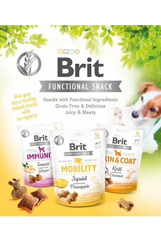 Brit Care Functional Snack, Fiziksel Sağlığı Desteklemek İçin, Tahılsız, Kuzu Etli Ve Muzlu, Fonksiyonel Yetişk