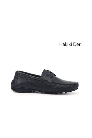 Diğer Erkek Lacivert Rok Hakiki Deri Bağcıklı Ayakkabı Ddma71201645