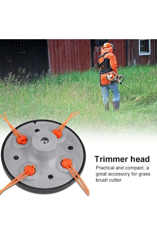 Singree Evrensel Çim Kesme Başlığı - 4 Kesme Hattı, Kolay Kurulum, Hafif Ve Dayanıklı