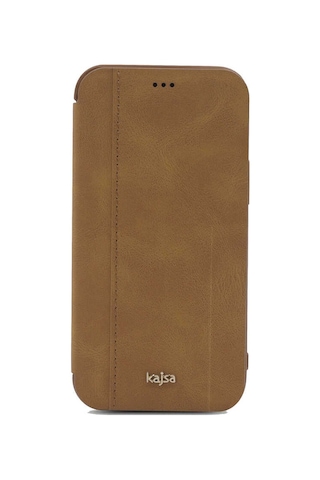Kajsa Apple Uyumlu iPhone 12 Pro Kılıf Kajsa Dale Serisi Parallel PU Folio Kapaklı Kılıf ZORE-216129